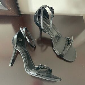 Abound Sleek Black Heeled Sandals
